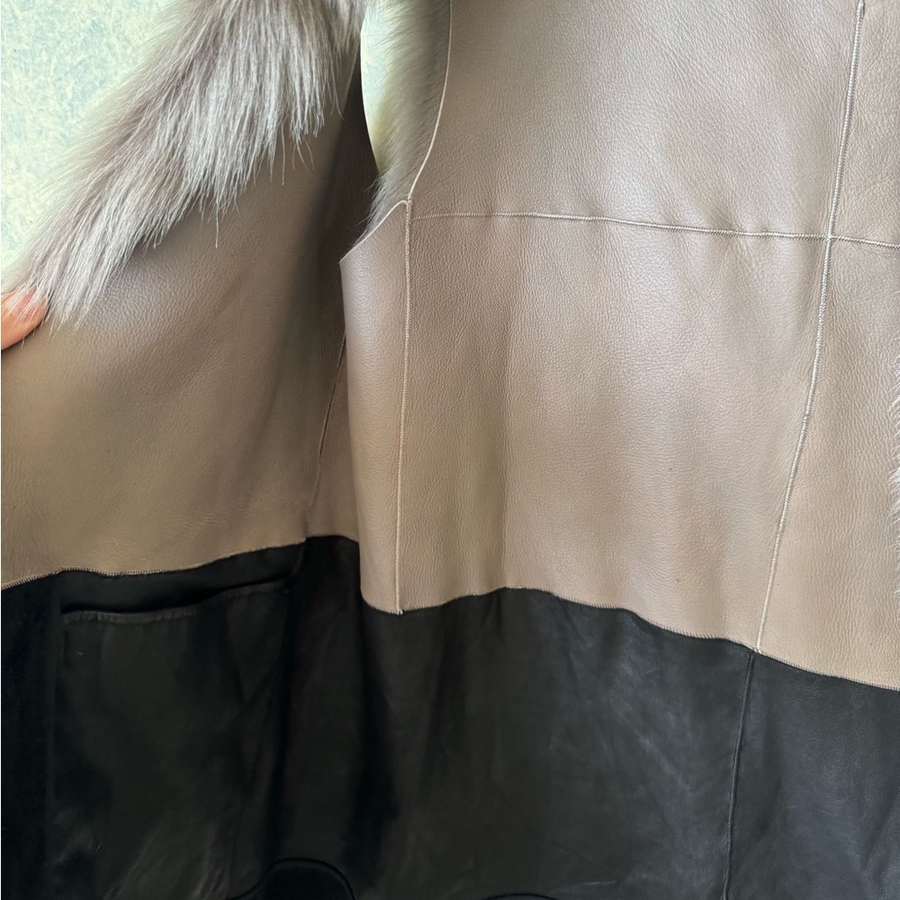 Ramy Brooke | Fur + Leather vest - Picture 4 of 8
